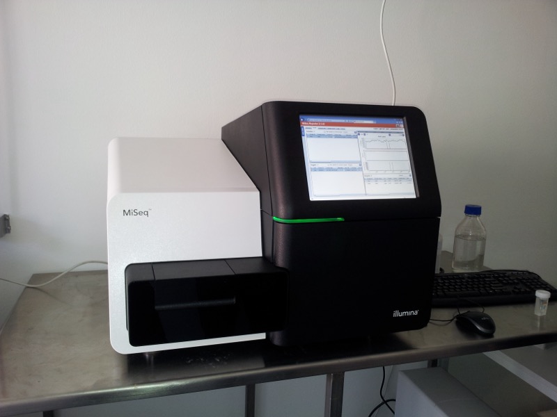 Illumina MiSeq sequencer at Great Midwest Laboratories